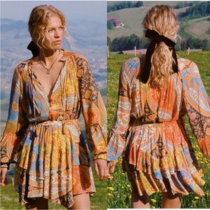 Spell belladonna Bohemian Multicolor Paisley skirt